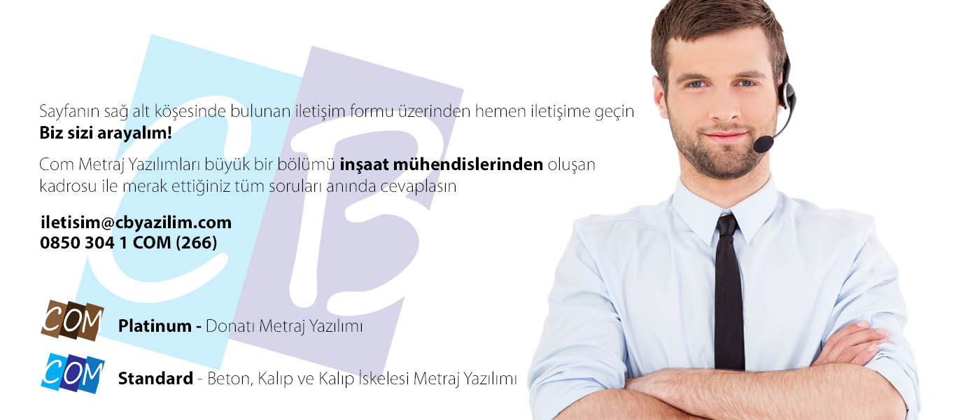 Com Metraj Yazılımları Sizi Arasın