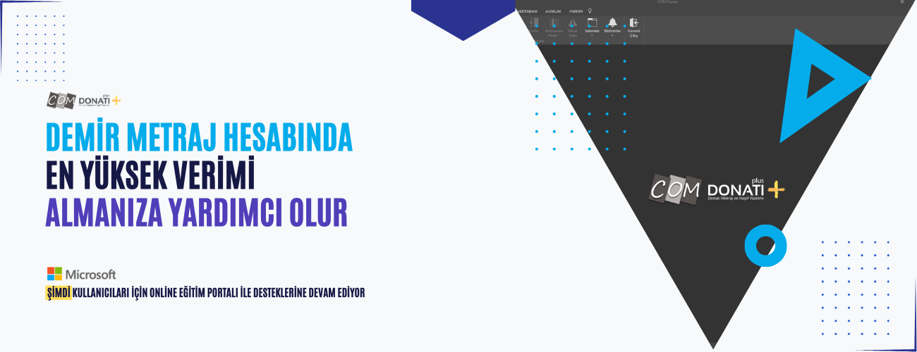 Com Donatı demir metraj programı